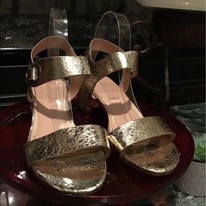 TopShop Gold Sandals Sz 40 NWT